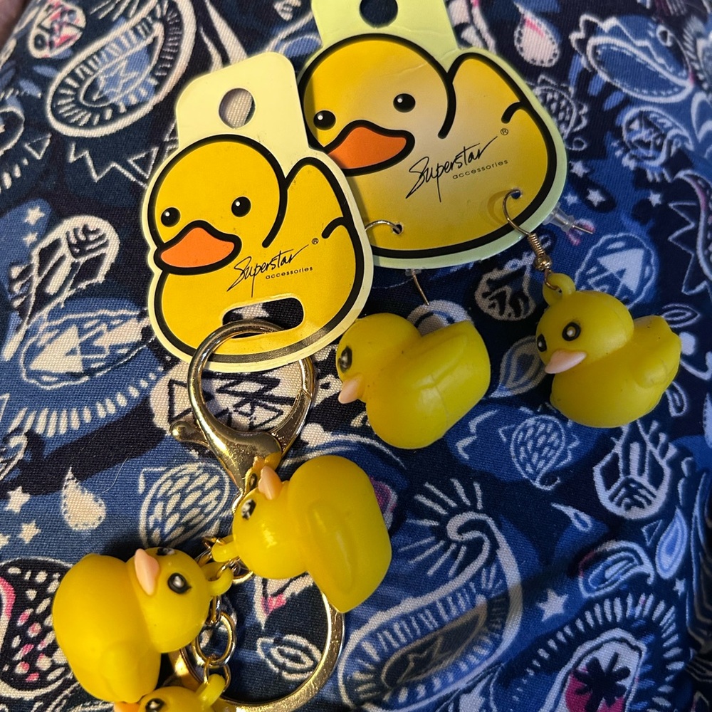 Yellow Duck Jewelry Set for Kids